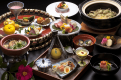 お味だけでなく、目でも楽しめるお料理を。季節毎の心踊る時間をお届けいたします。（お料理イメージ）