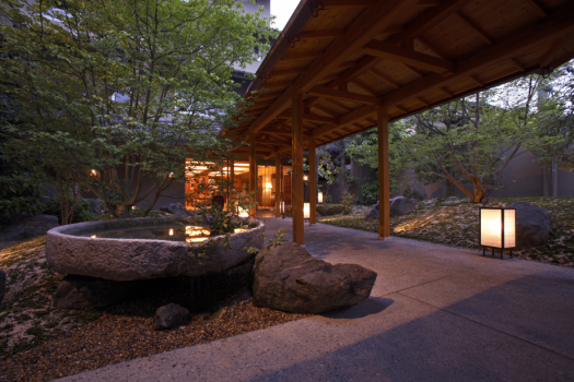 長屋門　夜景