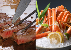 蟹と和牛(イメージ) 蟹と和牛(イメージ)