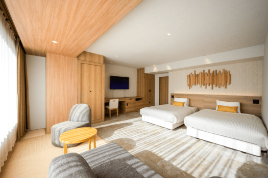 渓流ナチュラル ツインタイプ【禁煙ルーム】（定員3名）