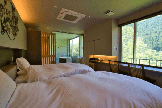 Guest room with view from bath　"TENRAI”＿302