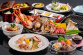【伊勢志摩の波音　海楼（かいろう）】◆夕食　かんてき（網焼き）料理　　魚介とお造りは2名様盛りです（※画像はイメージです）