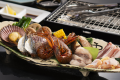 かんてき（網焼き）料理　　魚介とお造りは2名様盛りイメージです