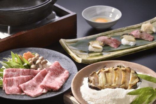 【夏の味覚】鮑と丹波牛を一度に愉しむ　厳選食材を使った季節の特選料理＜5月6日～8月31日＞