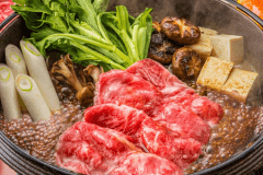 【最上牛尽くしプラン】《すき焼き＋握り＋ステーキ付》“もう一口食べたくなる”極上ブランド牛に舌鼓｜★公式HPからのご予約が1,100円お得！公式HP3大特典付き★