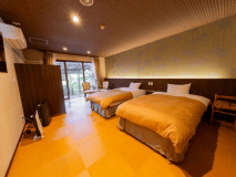 【露天付客室】洋室20平米+源泉かけ流し露天風呂　シャワー付