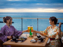 テラッセオレンジトイでのご夕食（別料金）×土肥館で温泉三昧【朝食付プラン】