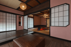 【西の丸】本間+寝屋（畳和ベッド）※階段利用
