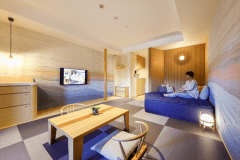 [朝靄~asamoya~]Guest room with an open-air bath with a view of Todaiji Temple and Mt. Wakakusa