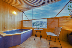 [朝靄~asamoya~]Guest room with an open-air bath with a view of Todaiji Temple and Mt. Wakakusa