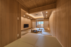 [木~moku~]Guest room with an open-air bath with a view of Todaiji Temple and Mt. Wakakusa