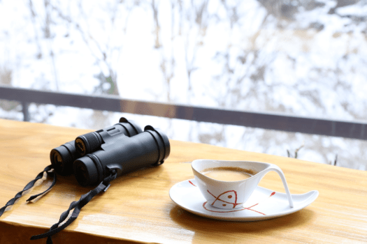 渓谷美を望むラウンジで時間を忘れてのんびりと