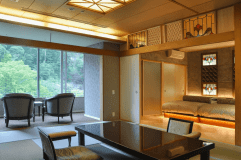 禁菸【2026年翻新】身披時光「大正浪漫」最頂樓・附露天溫泉和洋室（801號房） 58平方米