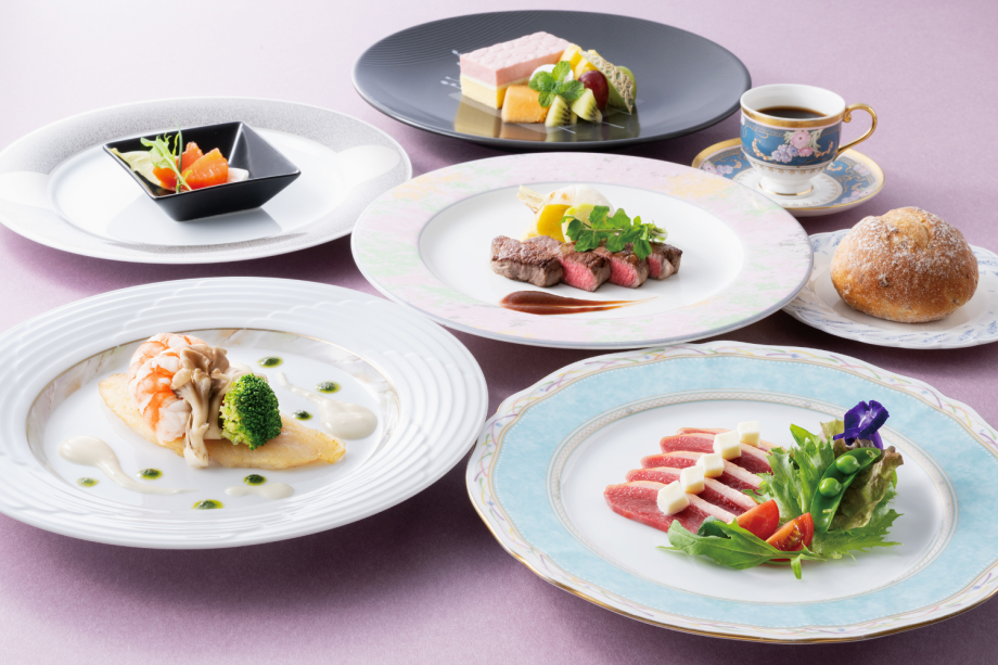 「黒毛和牛のステーキ」の洋食コース（イメージ）