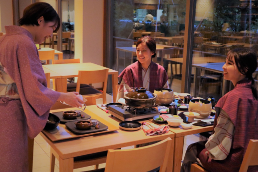 レストラン　夕食　ご提供イメージ　新鮮な丹後の味覚の数々をお楽しみ下さい