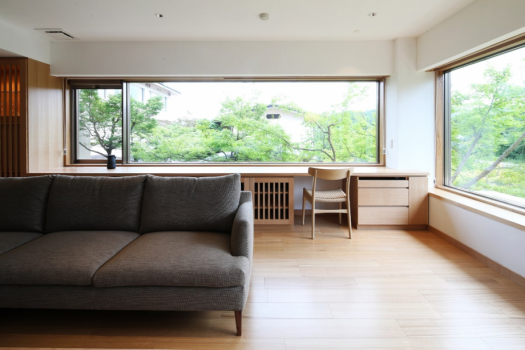 视图！ 带露天浴池的特别客房　Kaze no midori 2nd floor 92㎡