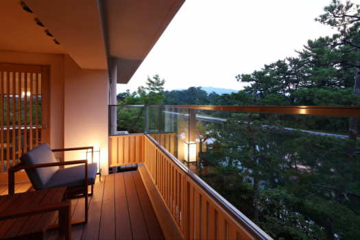 视图！ 带露天浴池的特别客房　Kaze no midori 2nd floor 92㎡