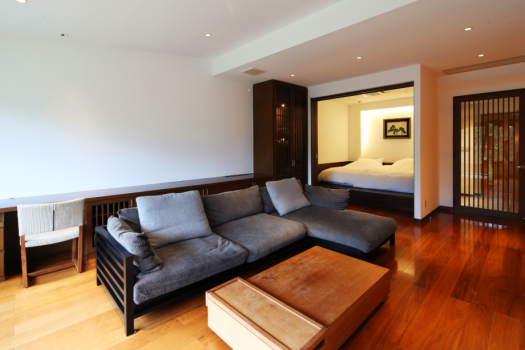 视图！ 带露天浴池的特别客房　Sora no midori 3rd floor 92㎡