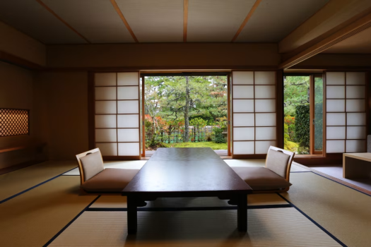 【雪月花の棟】日本を代表する建築家吉村順三氏作のお部屋は落ち着きのある空間