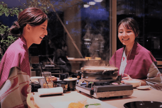 【ご夕食】 旬の味わいを一皿一皿に込めた、上質なひとときをお楽しみください。