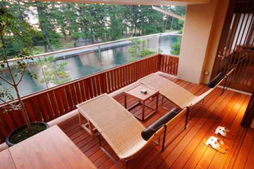 视图！ 带露天浴池的特别客房　Sora no midori 3rd floor 92㎡