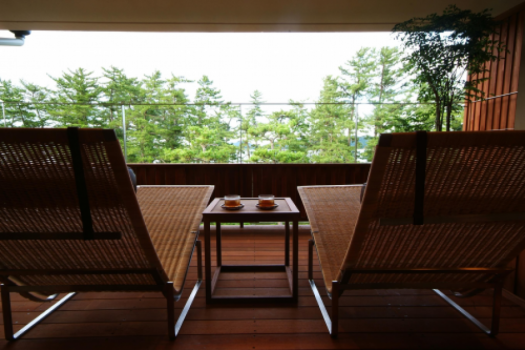 视图！ 带露天浴池的特别客房　Sora no midori 3rd floor 92㎡