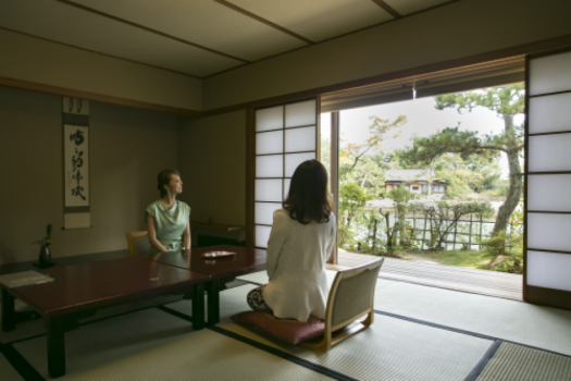 俯瞰天桥立运河的日式房间【雪月花之脊】 SETSUGEKKA no TOU (45 square meters)