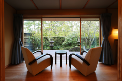 带露台的木制客房“雪州” "Sesshu" (45 square meters)