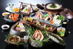 近海で水揚げされた活松蟹を1杯使用した贅沢なコース ※料理イメージ 近海で水揚げされた活松蟹を1杯使用した贅沢なコース ※料理イメージ