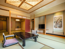 禁煙【貴賓室 雪の間】露天風呂+檜風呂付き／12.5畳+6畳