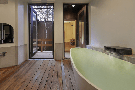 【特別室 山酔庵】源泉かけ流し半露天風呂付和洋室（サウナ付）