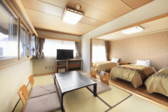 【和洋室】和室6帖＋3シモンズベッド＋バス＋トイレ※禁煙※I