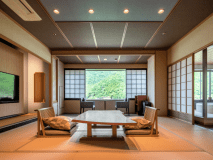 【貴賓室・禁煙・瑞泉楼】半露天風呂付・和洋室(約93平米)※半露天風呂は温泉ではございません