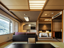 【和洋室】瑞雲楼スイートルーム（定員2名）川側（５４．２平米）