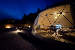 プライベートプール付き10ｍドームテント【Earth】-定員12名-
