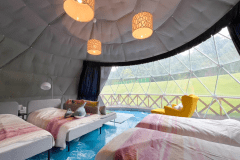 7ｍドームテント【Aqua】-定員６名-≪プライベートサウナ付き≫