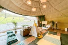 露天風呂付　10ｍドームテント【Dinosaur】-定員16名-