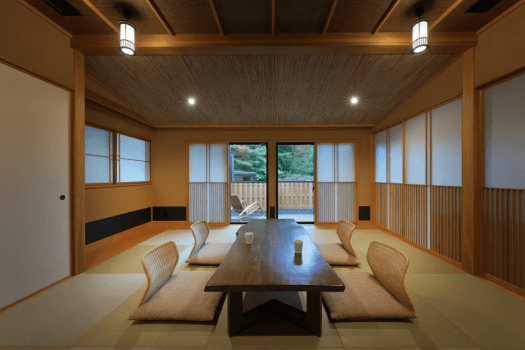 [Tsuru] Japanese-Western Style Room with Open-Air Bath (Main Building &ndash; Tsuruya)
