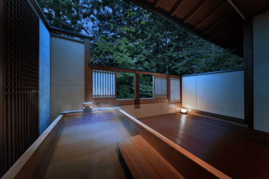 [Tomi] Japanese-Western Style Room with Hinoki Open-Air Bath (Main Building &ndash; Tsuruya)