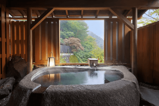 [Sakura] Japanese-Western Style Room with Open-Air Bath (Main Building &ndash; Tsuruya)