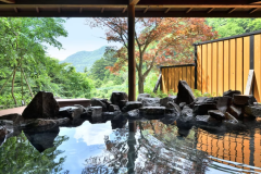 【貸切風呂】露天風呂「鹿覗きの湯」