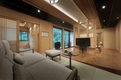 【富】檜露天風呂付和洋室（本館つるや）