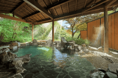 【貸切風呂】露天風呂「鹿覗きの湯」