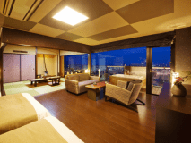 【露天ジャグジー】■貴賓室「蒼の楽園」－海景－■和洋室ツイン