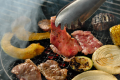 大自然の中でBBQ
