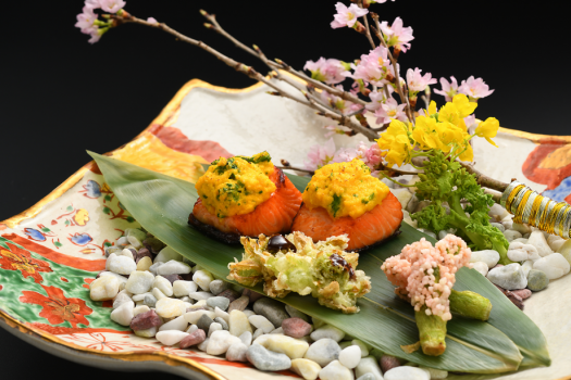 【春の会津郷土料理会席（一例）】ここでしか味わえない、心に残る会食をお楽しみください。