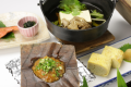朝食：朴葉味噌、湯豆腐