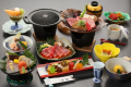 A4飛騨牛Wステーキ140g王様プランのご夕食例