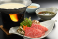 豆乳仕立ての牛肉しゃぶしゃぶ