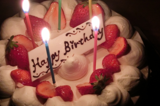 記念日にはケーキでお祝いを…